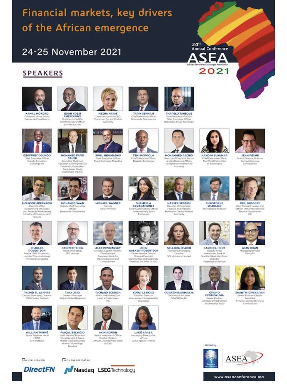 Conférence annuelle de l&rsquo;Association des Bourses Africaines (ASEA)