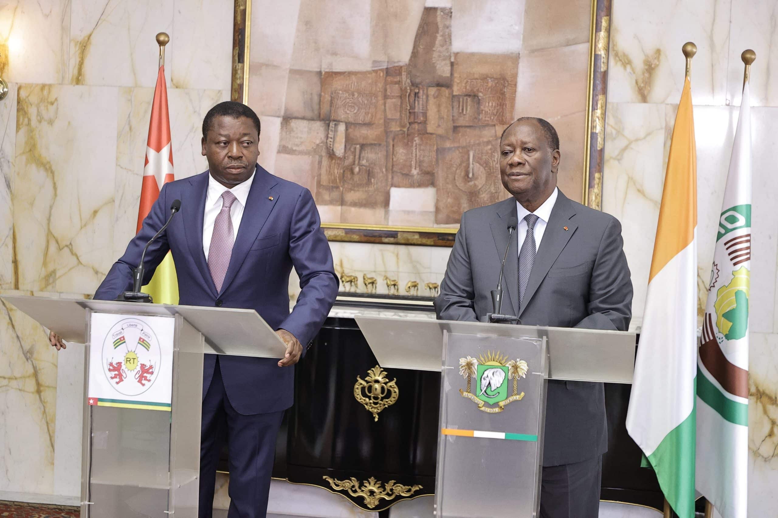 La menace terroriste au cœur d&rsquo;une rencontre entre Alassane Ouattara et Faure Gnassingbé