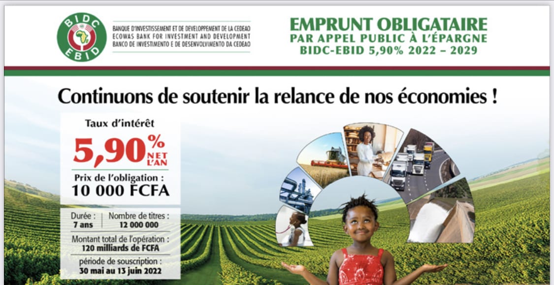 Emprunt obligataire : la BIDC annonce la clôture anticipée de son emprunt record&nbsp;