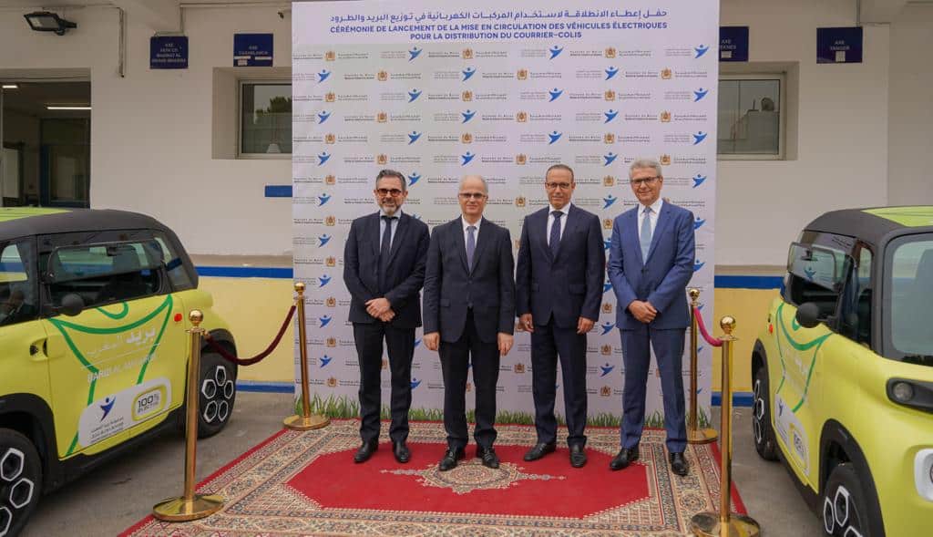 Barid Al-Maghrib adopte des véhicules 100% électriques produits au Maroc pour moderniser et élargir sa flotte de distribution de courrier-colis