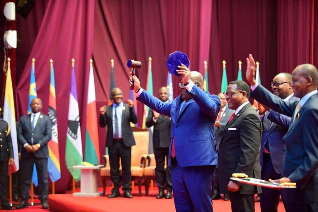 SADC:  le président malawite Lazarus Chakwera passe le flambeau à son homologue congolais  Félix Tshisekedi
