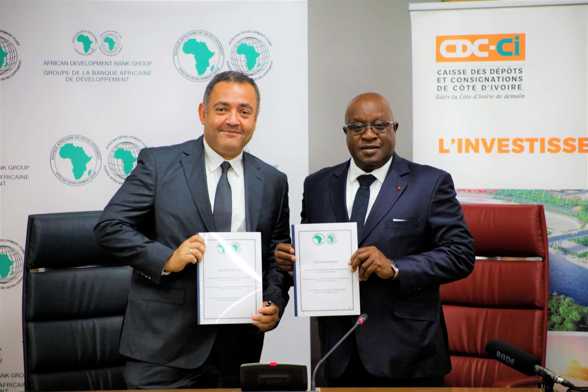 Côte d’Ivoire : signature d’un accord de don entre la BAD et la CDC-CI￼