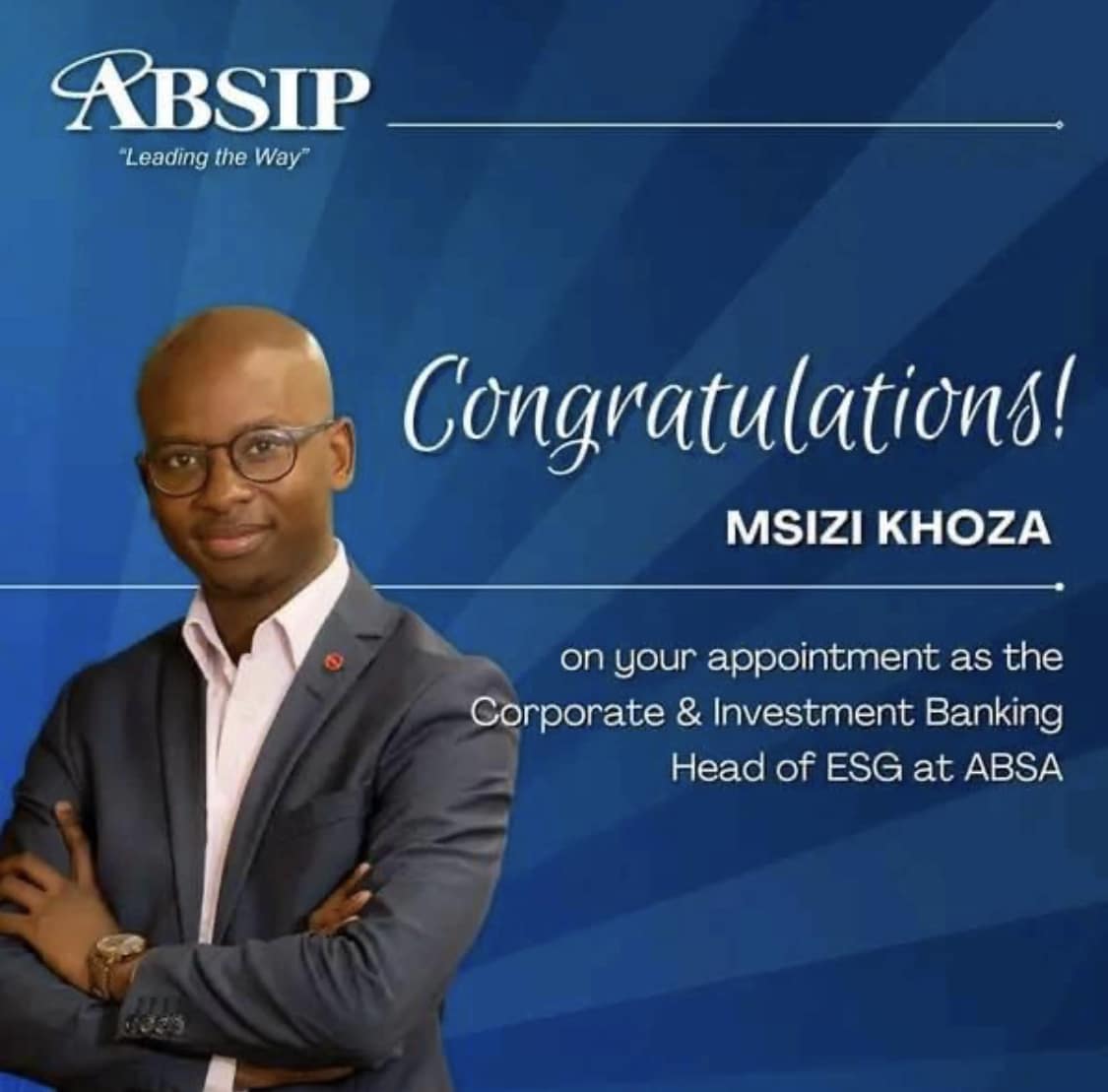 Afrique du Sud : Msizi Khoza, nouveau responsable de l’ESG chez Absa CIB