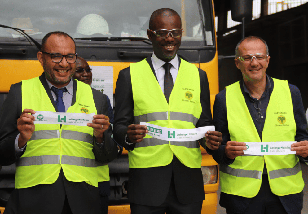 Le ciment « Bélier blanc » de LafargeHolcim Côte d’Ivoire, premier ciment Blanc produit en Afrique de l’Ouest, officiellement sur le marché ivoirien