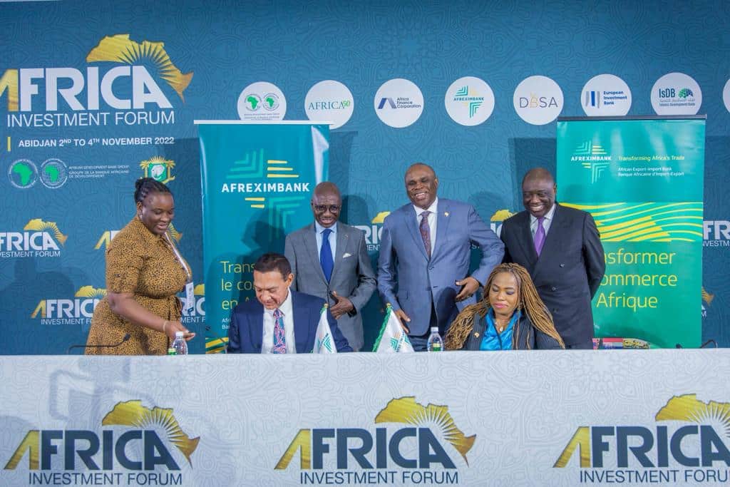 Afreximbank signe trois accords en marge de l’Africa Investment Forum à Abidjan