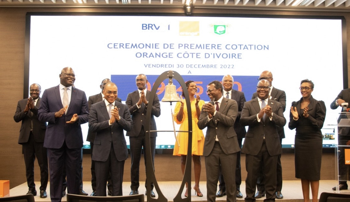 La BRVM termine l’année en fanfare avec la cotation de Orange CI