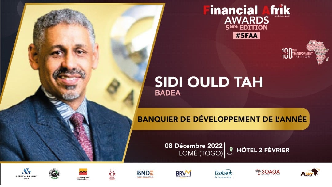 Sidi Ould Tah, DG de la BADEA, Banquier de Développement de l’année