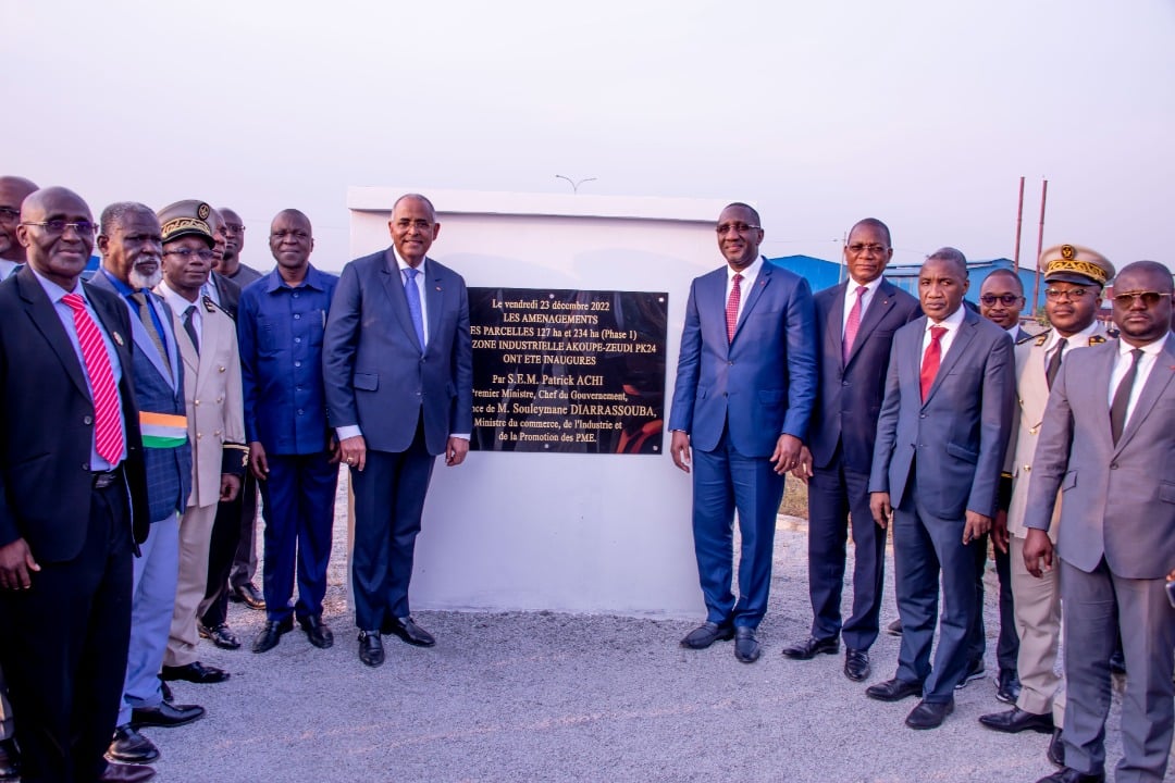 Côte d’Ivoire : plus de 100 milliards de FCFA investis pour de nouveaux aménagements dans la zone industrielle d’Akoupé-Zeudji