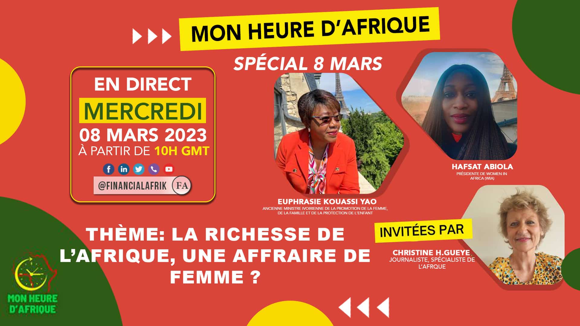 Spécial 8 mars: « Mon heure d’Afrique » consacre sa troisième édition aux femmes leaders africaines