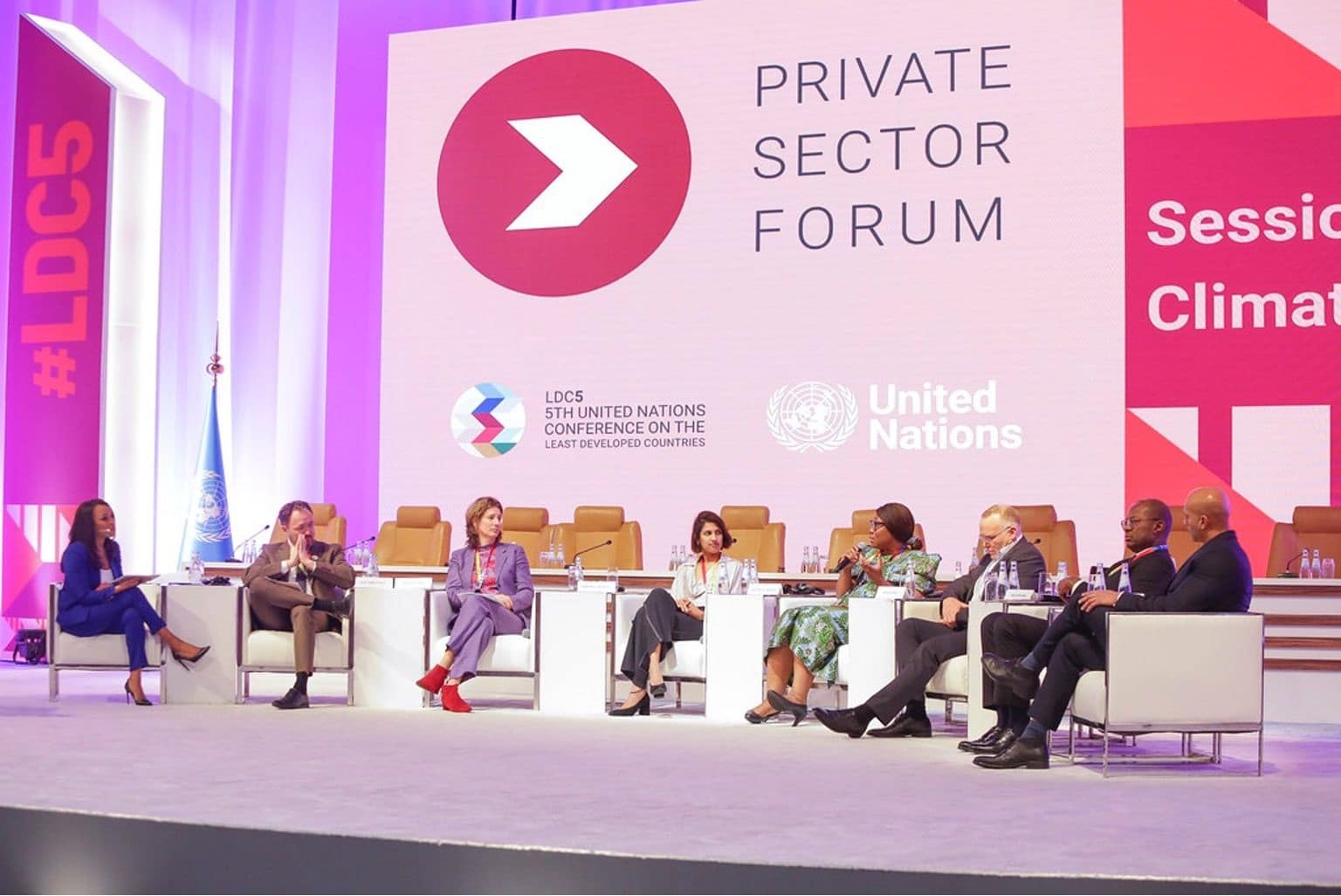 5ème Conférence des Nations Unies sur les pays en voie de développement à Doha: Delphine Traoré plaide pour plus d&rsquo;engagement du secteur privé