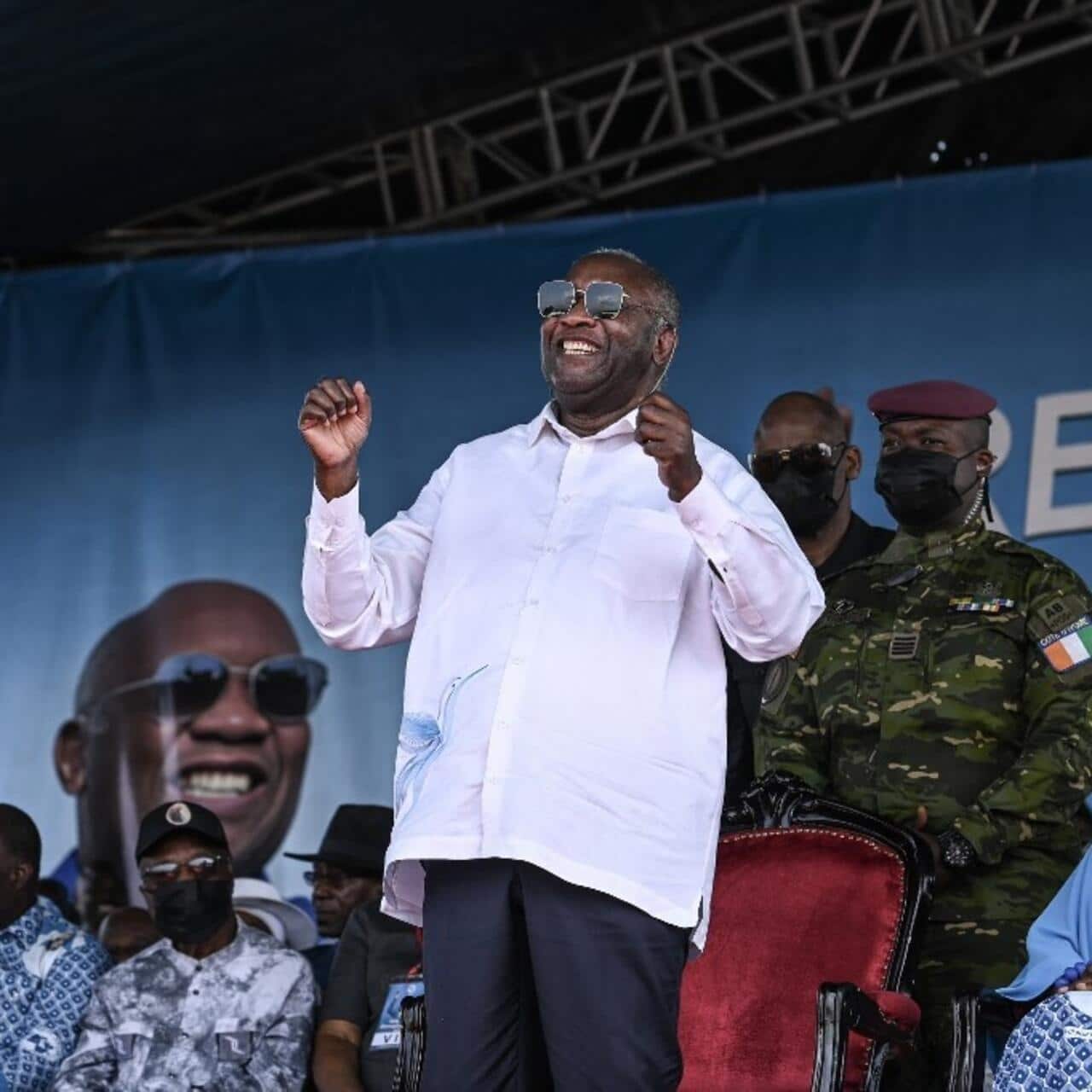Côte d’Ivoire : Laurent Gbagbo galvanise ses militants à Yopougon