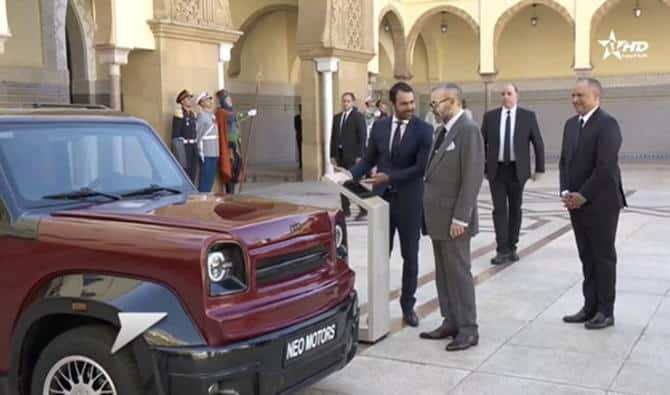 La première voiture “Made In Maroc”présentée au Roi Mohammed VI