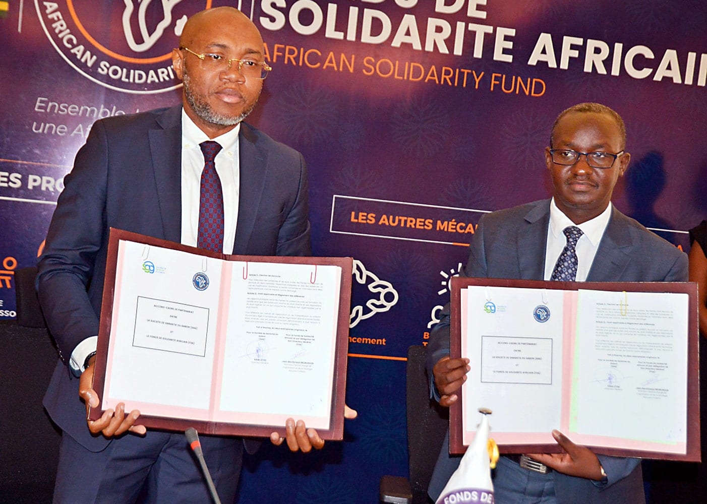 La Société de Garantie du Gabon et le Fonds de Solidarité Africain signent un accord cadre de partenariat pour l’accroissement de la capacité des établissements de crédit à accorder des prêts garantis aux entrepreneurs