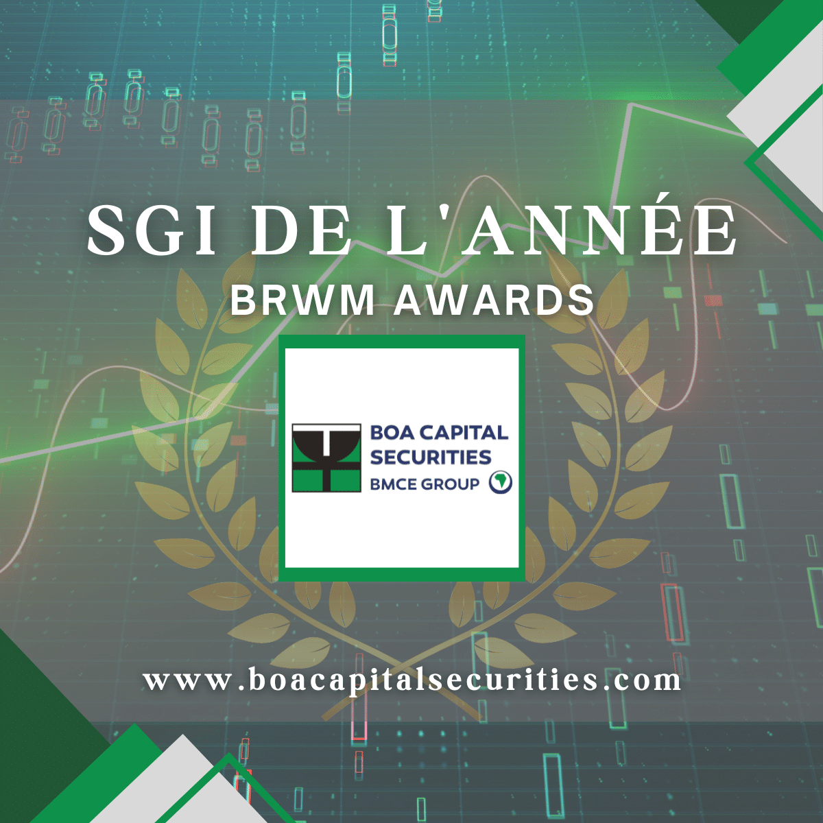 BOA Capital Securities obtient le Prix de ‘la Société de Gestion et d’Intermédiation de l’année’ à la 4ème édition des BRVM Awards