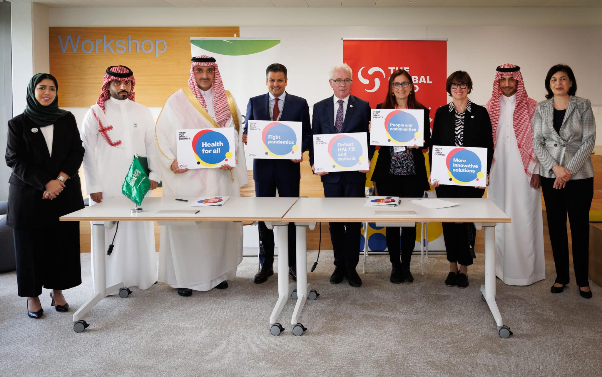 Le Fonds saoudien pour le développement signe un accord de contribution pluriannuel avec le Fonds mondial