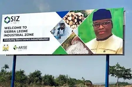 Sierra Leone : Arise et l’AFC lancent les travaux de construction d’une nouvelle zone économique spéciale