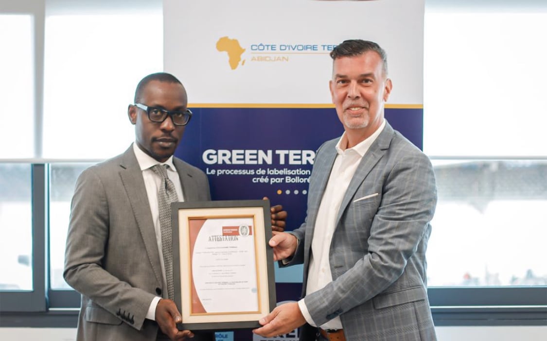 Côte d’Ivoire Terminal obtient le plus haut niveau de labellisation «Green Terminal»
