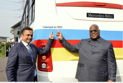 RDC: Felix Tshisekedi inaugure une usine de montage de bus Mercedes-Benz