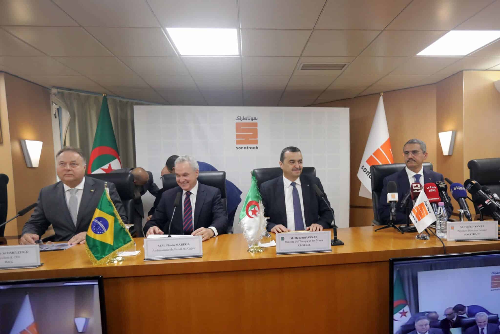 Efficacité énergétique : le groupe algérien Sonatrach s’allie avec le géant brésilien Weg