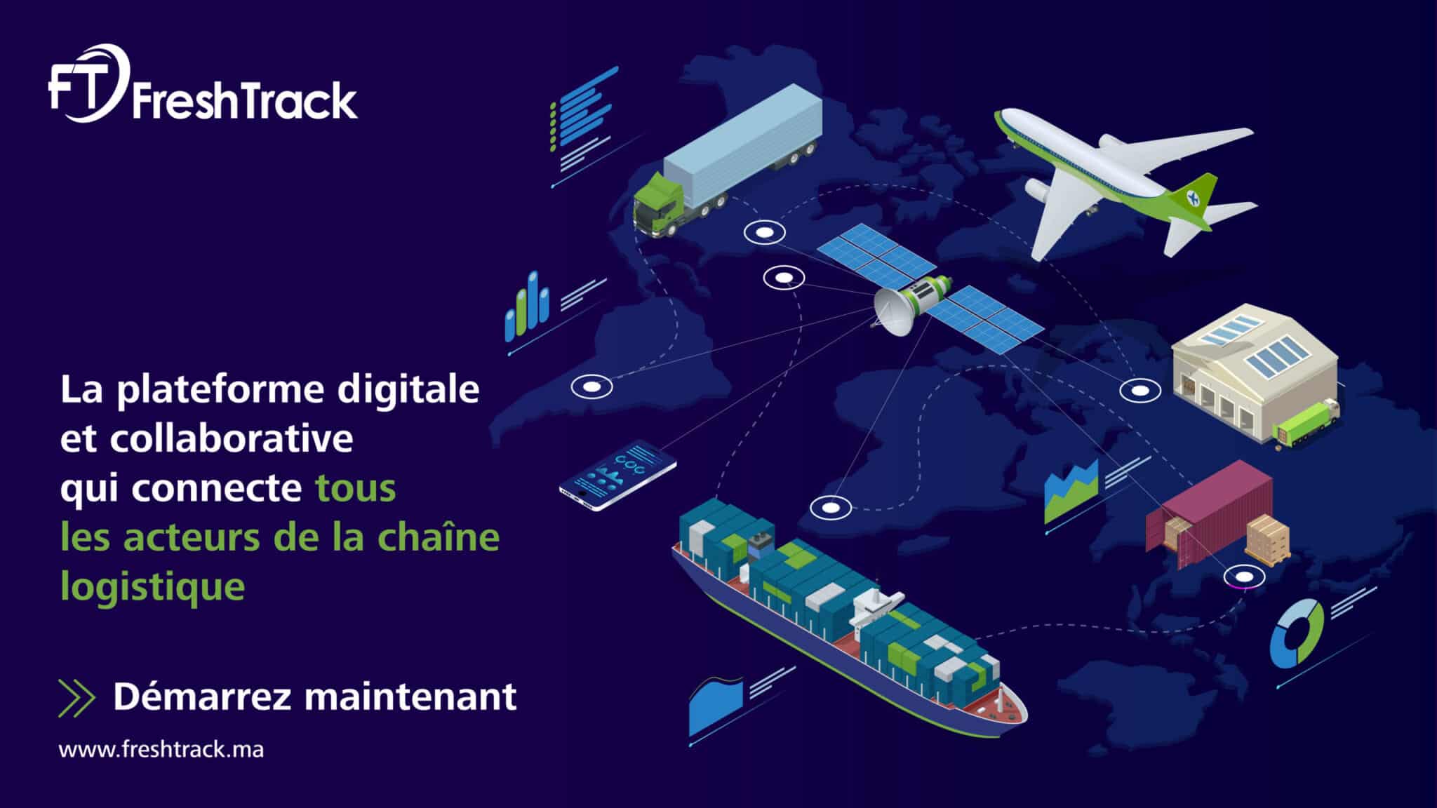 La plateforme digitale FreshTrack lancesa solution collaborative dédiée au transport Maritime de bout en bout
