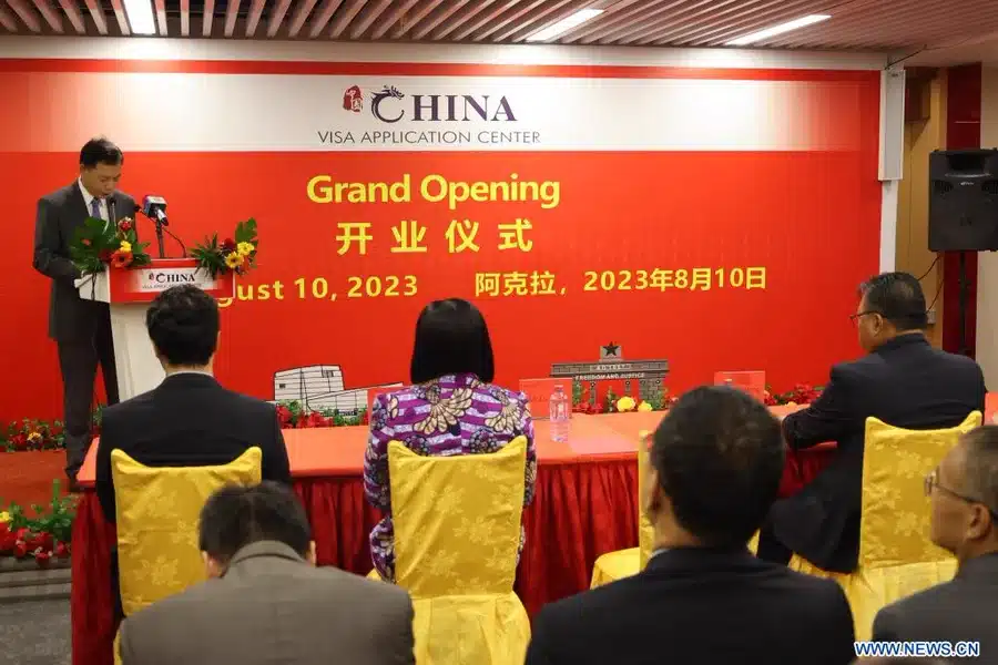 La Chine inaugure un centre de demande de visa au Ghana