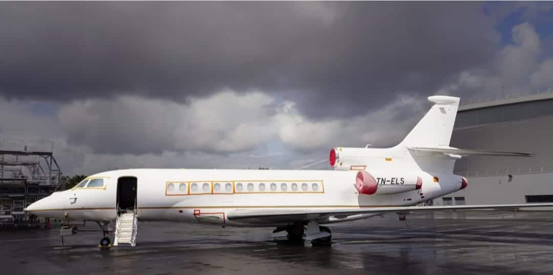 La justice française décide de la vente aux enchères du Falcon 7X de la présidence congolaise à Bordeaux