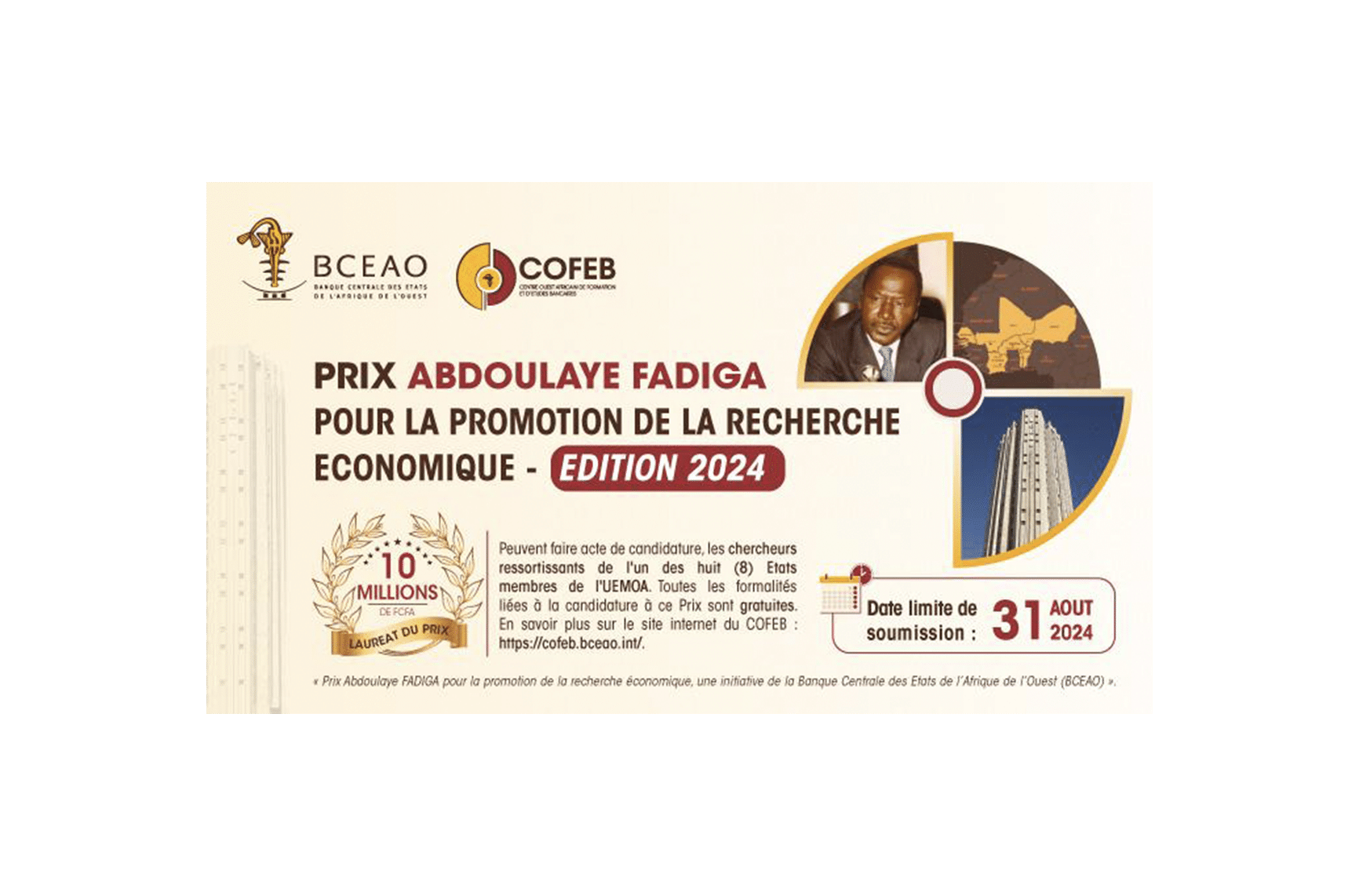 Prix Abdoulaye Fadiga* Pour la promotion de la recherche économique