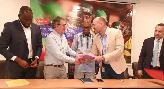 Guinée : trois entreprises locales décrochent 120 millions USD de contrat avec Rio Tinto sur le projet Simandou