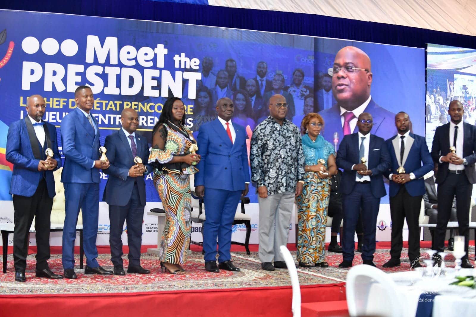 RDC : 120 jeunes entrepreneurs congolais face au président Félix Tshisekedi