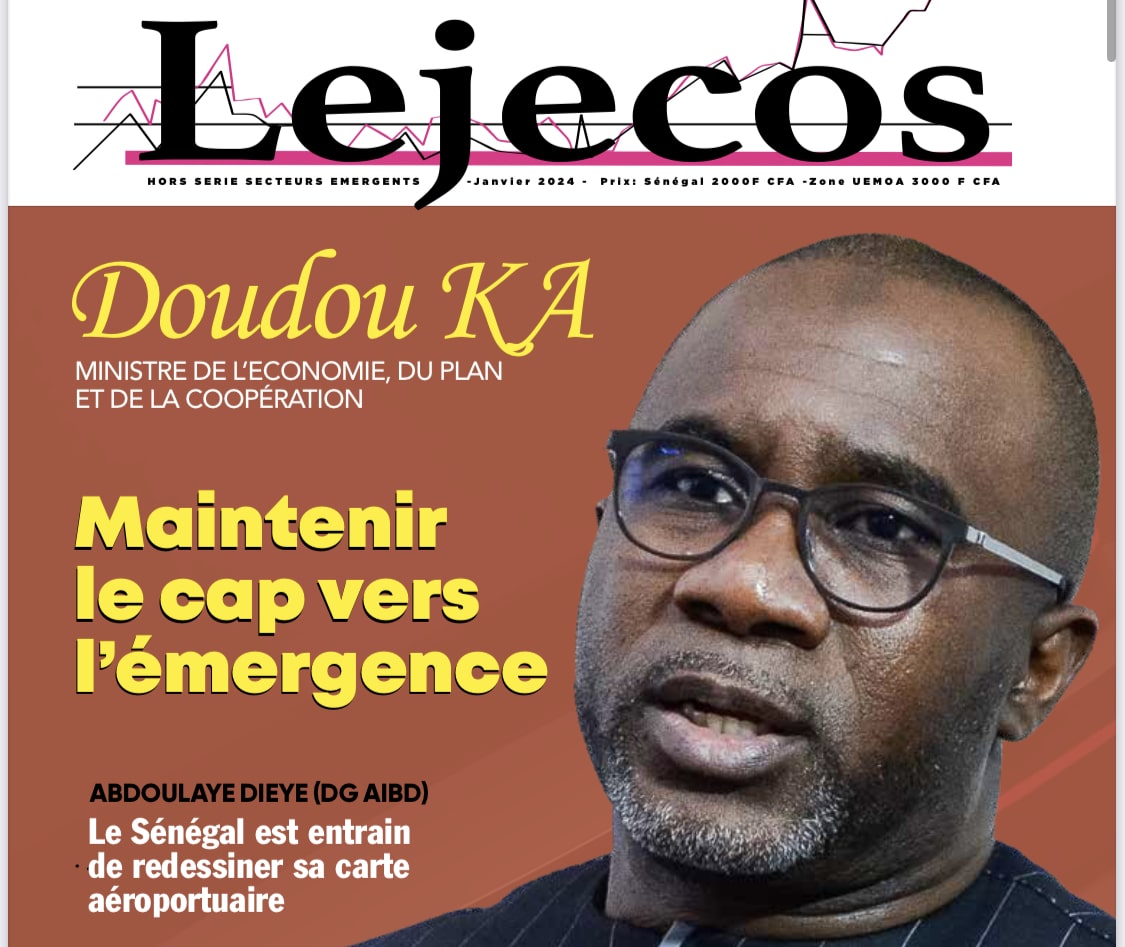 Doudou KA, ministre sénégalais de l’Economie, du Plan et de la Coopération à la une de Lejecos