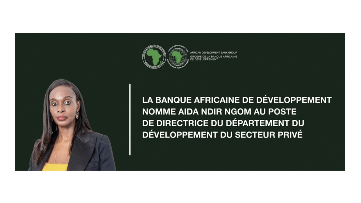 Banque africaine de développement : la sénégalaise Aida Ndir Ngom nommée directrice du Département du secteur privé