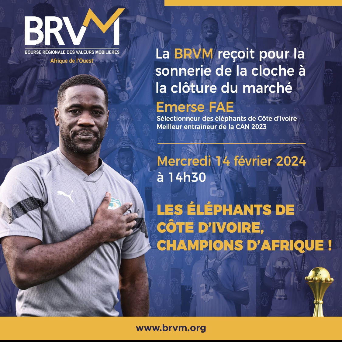 L’entraîneur des éléphants va faire tinter la cloche de la BRVM
