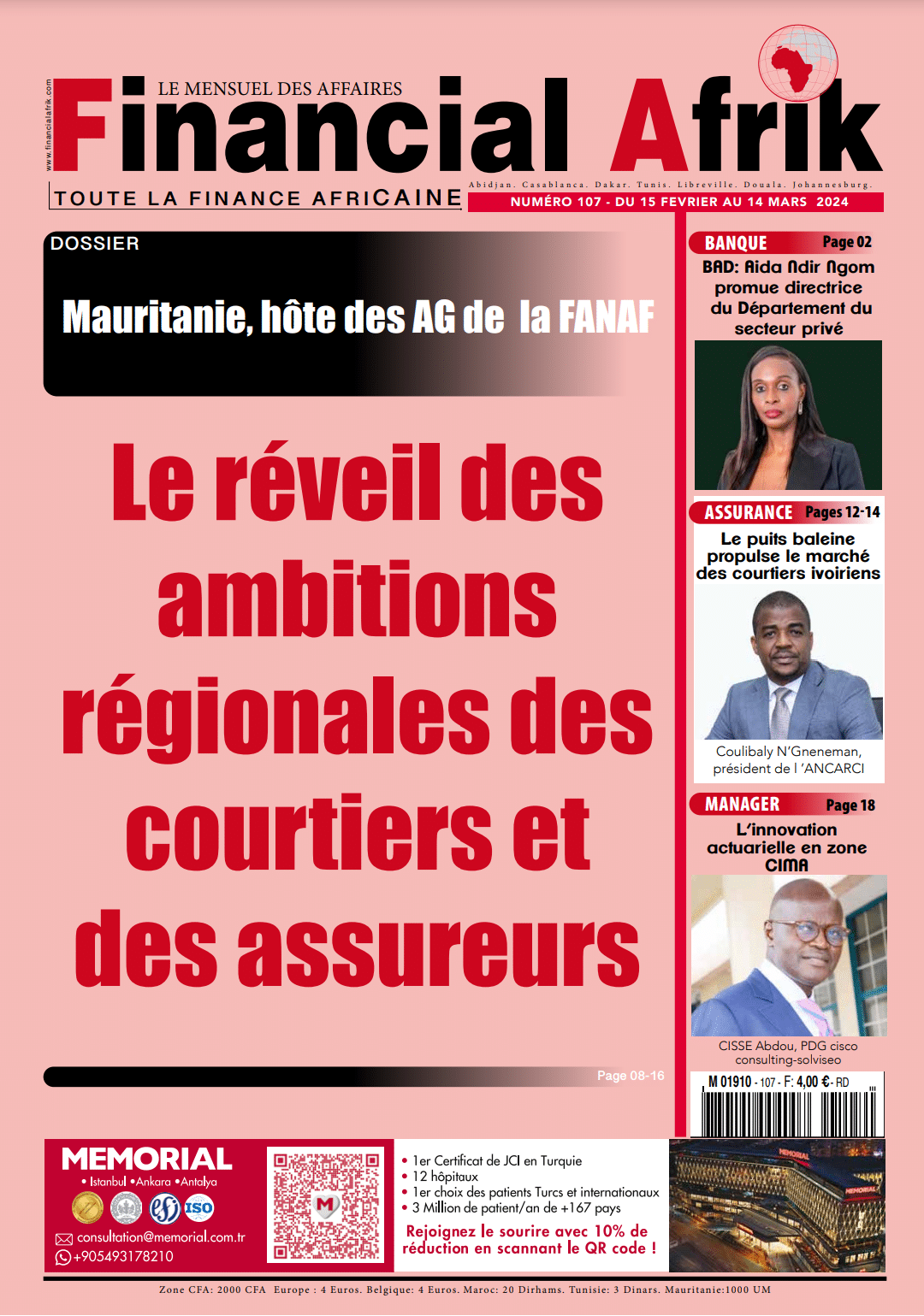 Au sommaire de Financial Afrik numéro 107