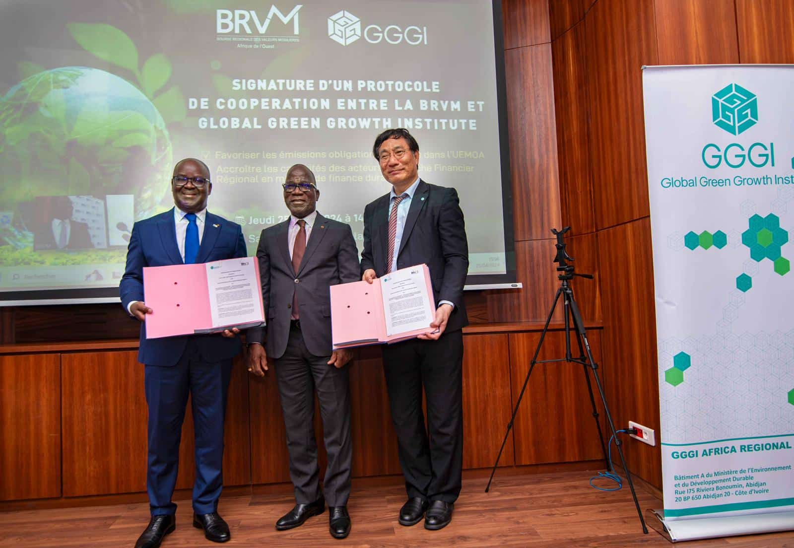 FINANCE VERTE : la BRVM et le GGGI unissent leur force
