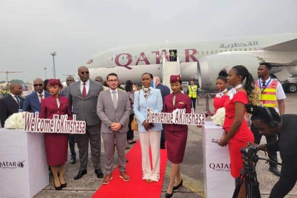 RDC : Qatar Airways inaugure la liaison Doha-Kinshasa