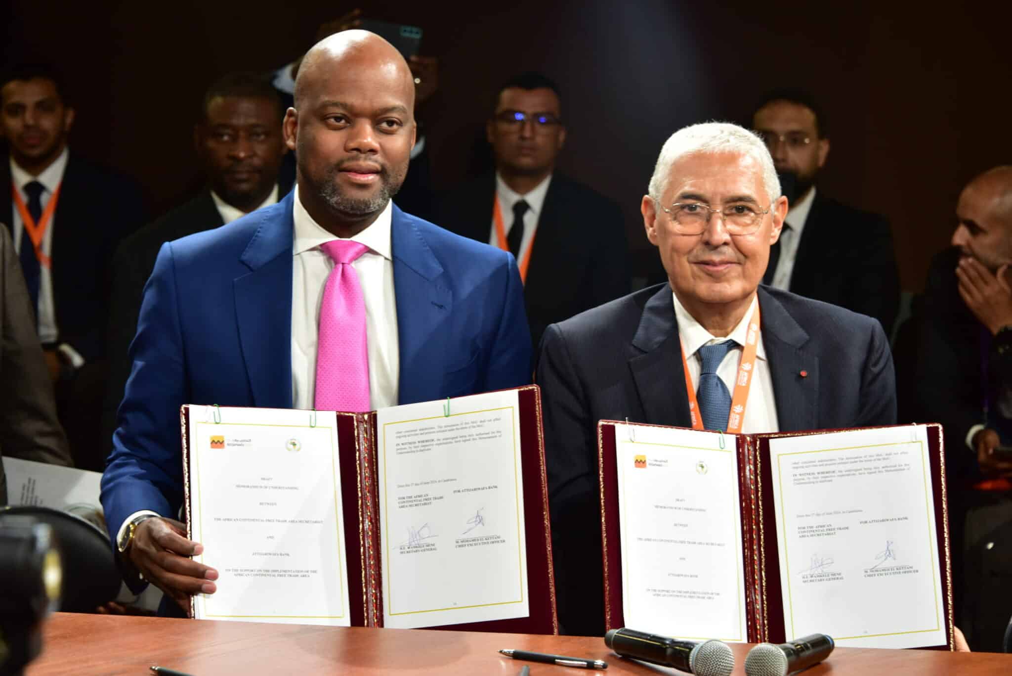 Le groupe Attijariwafa bank et le Secrétariat de la Zone de Libre-échange Continentale Africaine (ZLECAf) signent un protocole d’accord pour accélérer les impacts de la ZLECAf et faciliter le commerce et l’investissement sur le Continent Africain