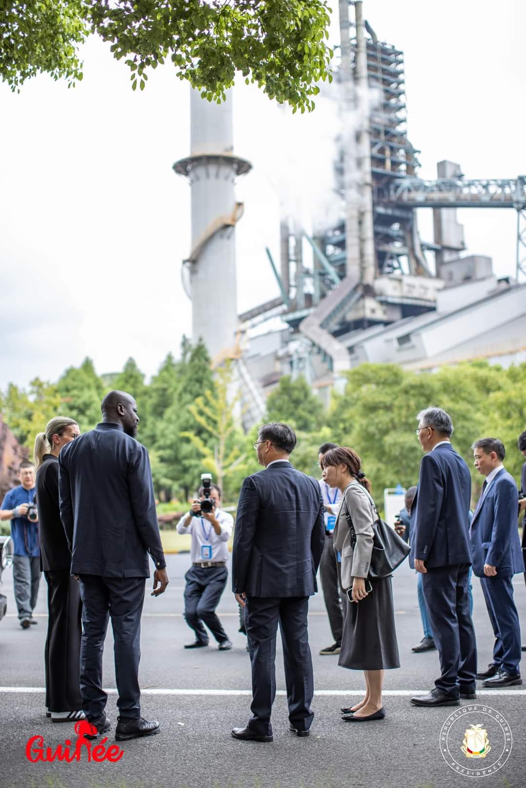 Guinée: le Général Mamadi Doumbouya dans le QG de China Baowu Steel Group, leader mondial de l&rsquo;acier