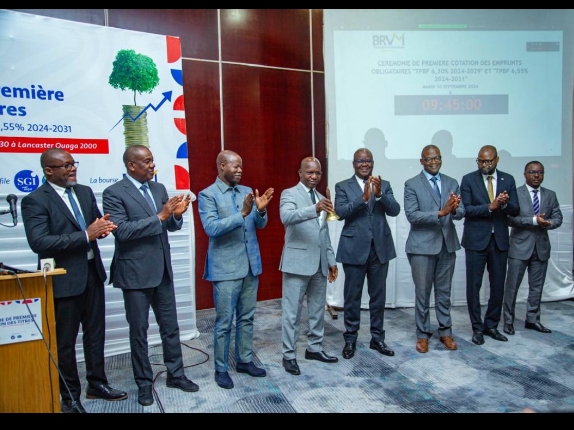 En direct de Ouagadougou: admission de deux emprunts d’Etat à la BRVM
