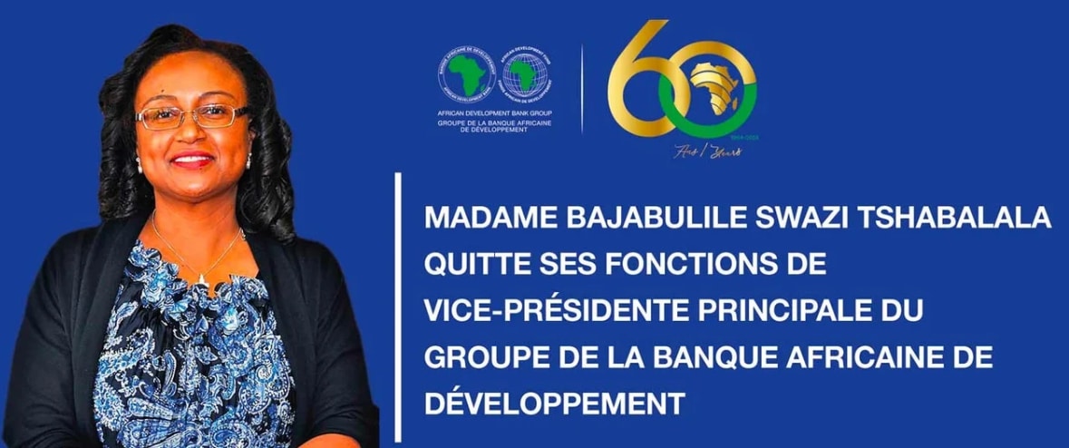 Banque africaine de développement (BAD) : Madame Bajabulile Swazi Tshabalala forcée à démissionner