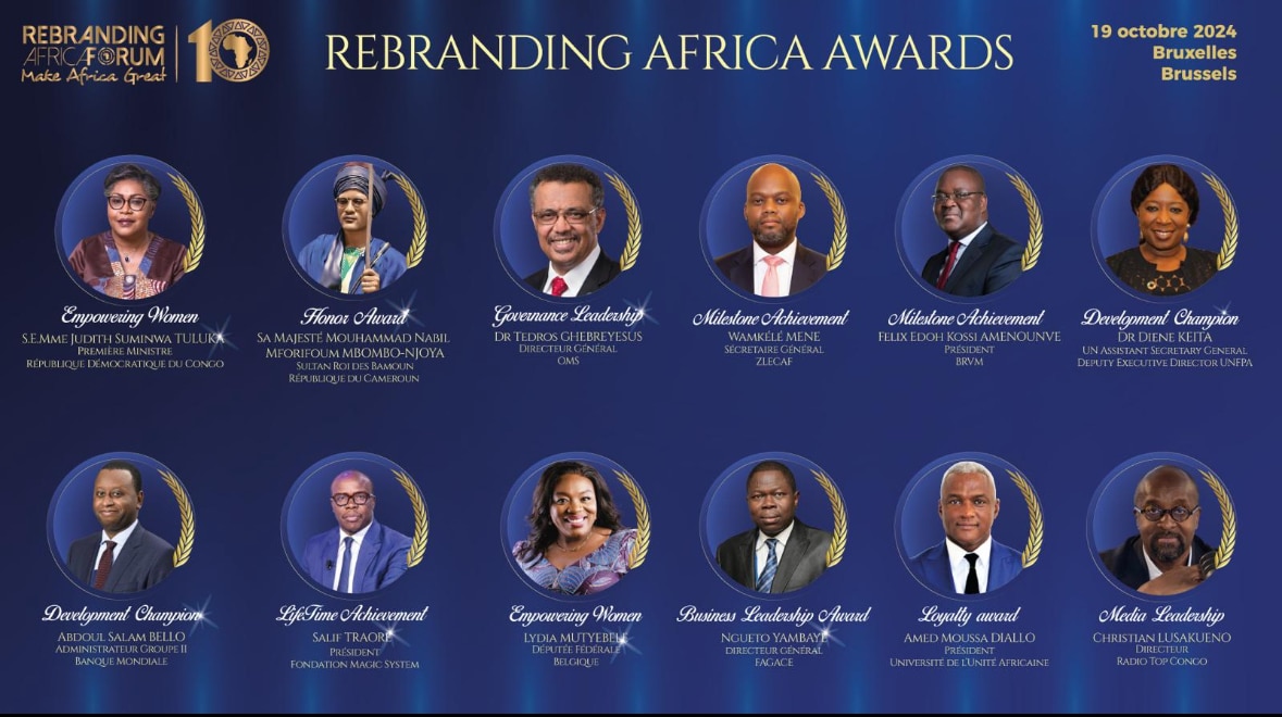 Les 10 Lauréats du Rebranding Africa Awards 2024
