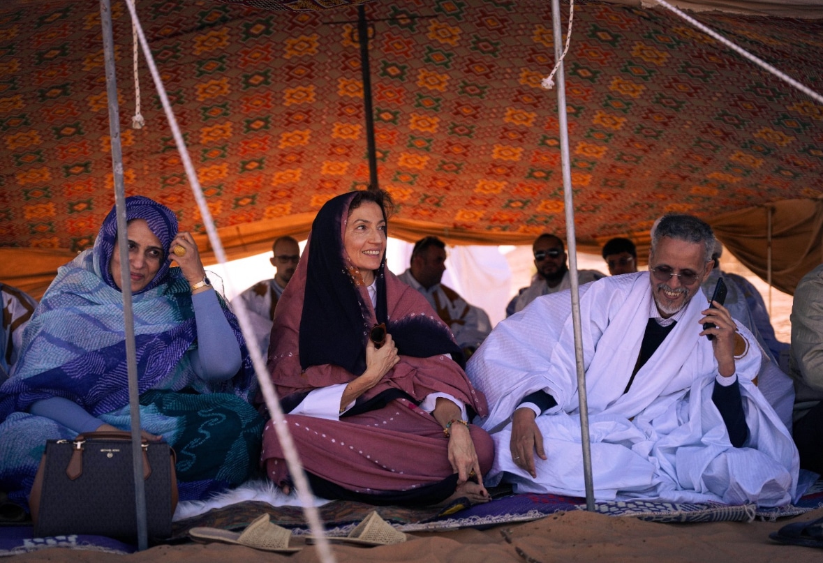 France – Mauritanie : Audrey Azoulay, Directrice Générale de l’UNESCO,  à Chinguetti