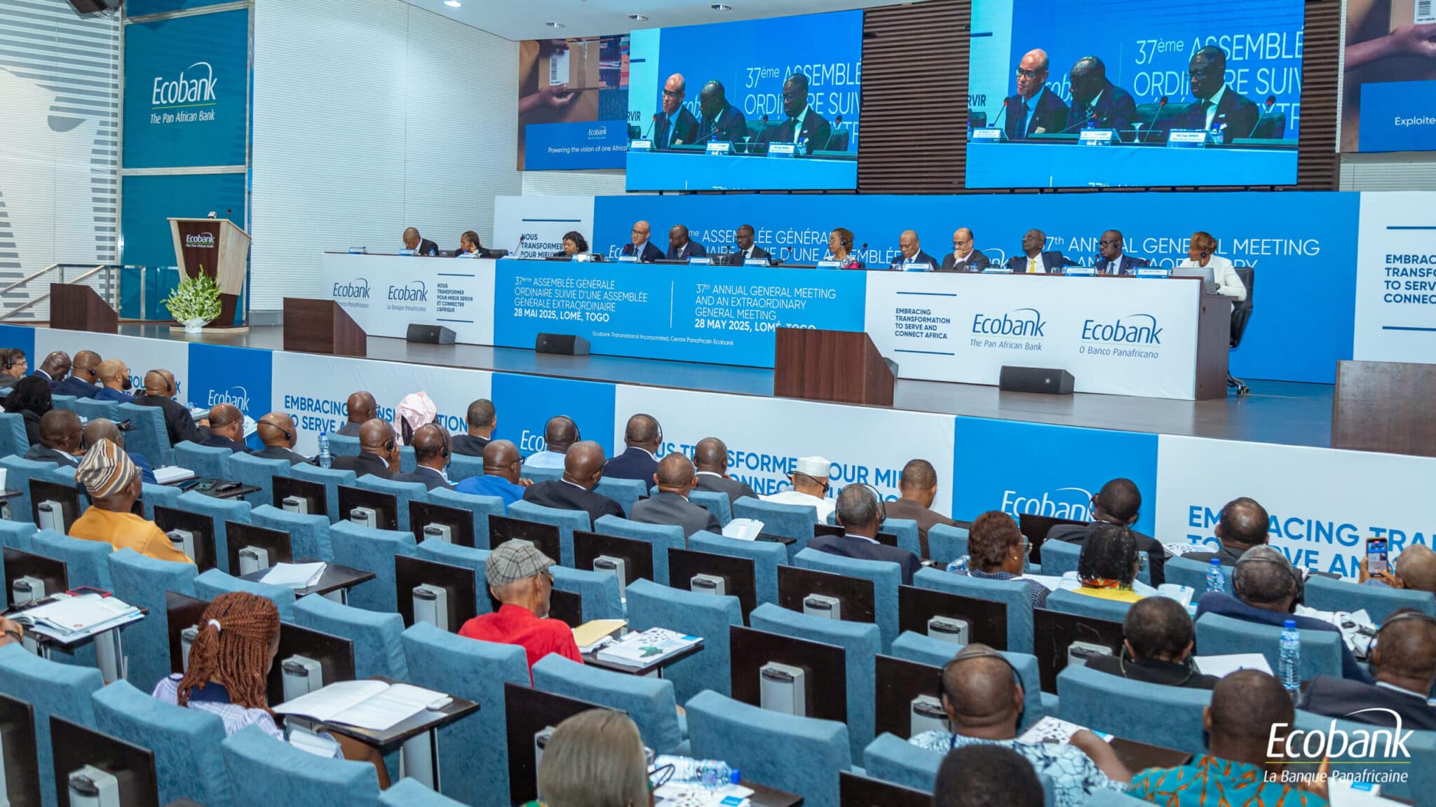 A Lomé, la 37e Assemblée Générale d’Ecobank approuve une levée de fonds de 250 millions de dollars