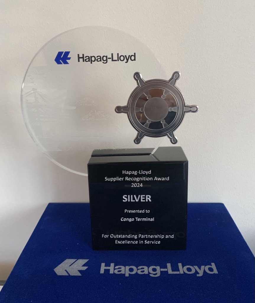 Hapag-Lloyd décerne le prix d’Excellence à Congo Terminal