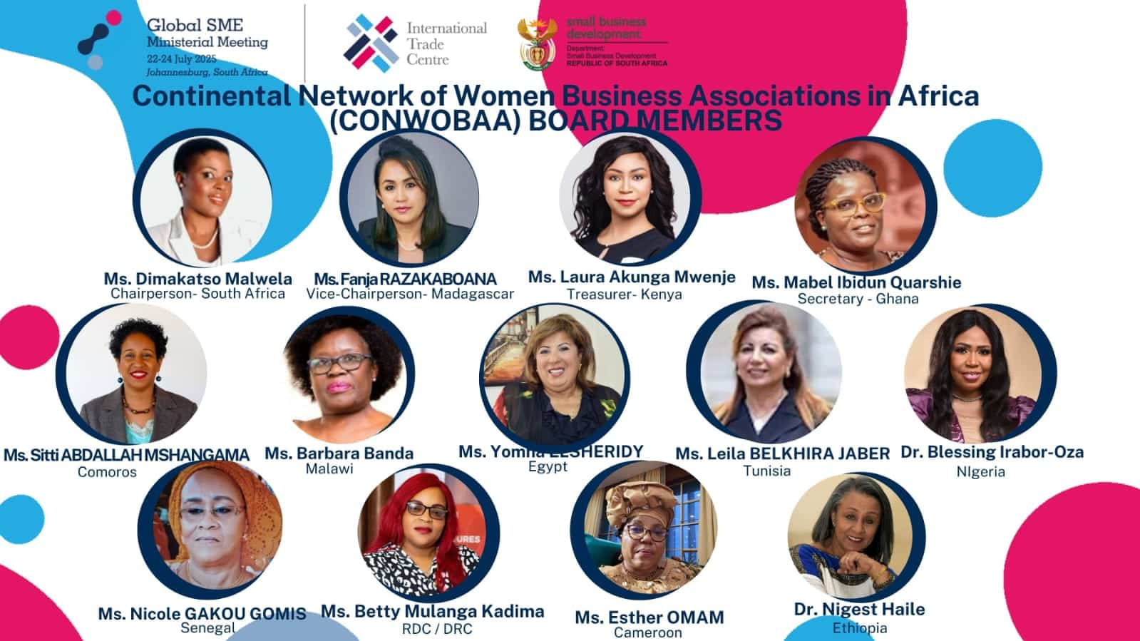 Afrique du Sud : Dr Dimakatso Malwela à la tête du CONWOBAA, l’alliance féminine qui fédère 102 associations africaines