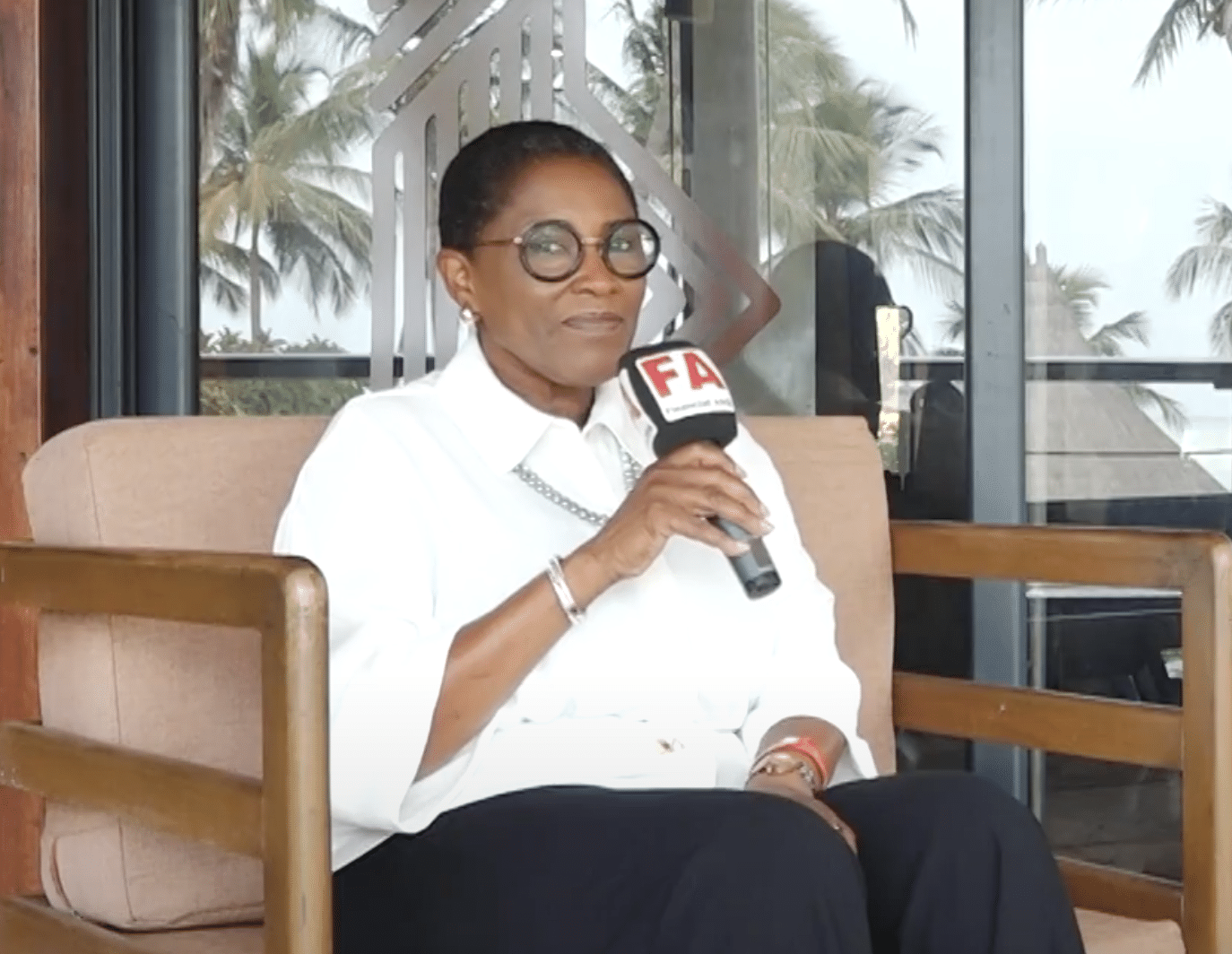 Evelyne Fassinou, candidate à la présidence de la FANAF