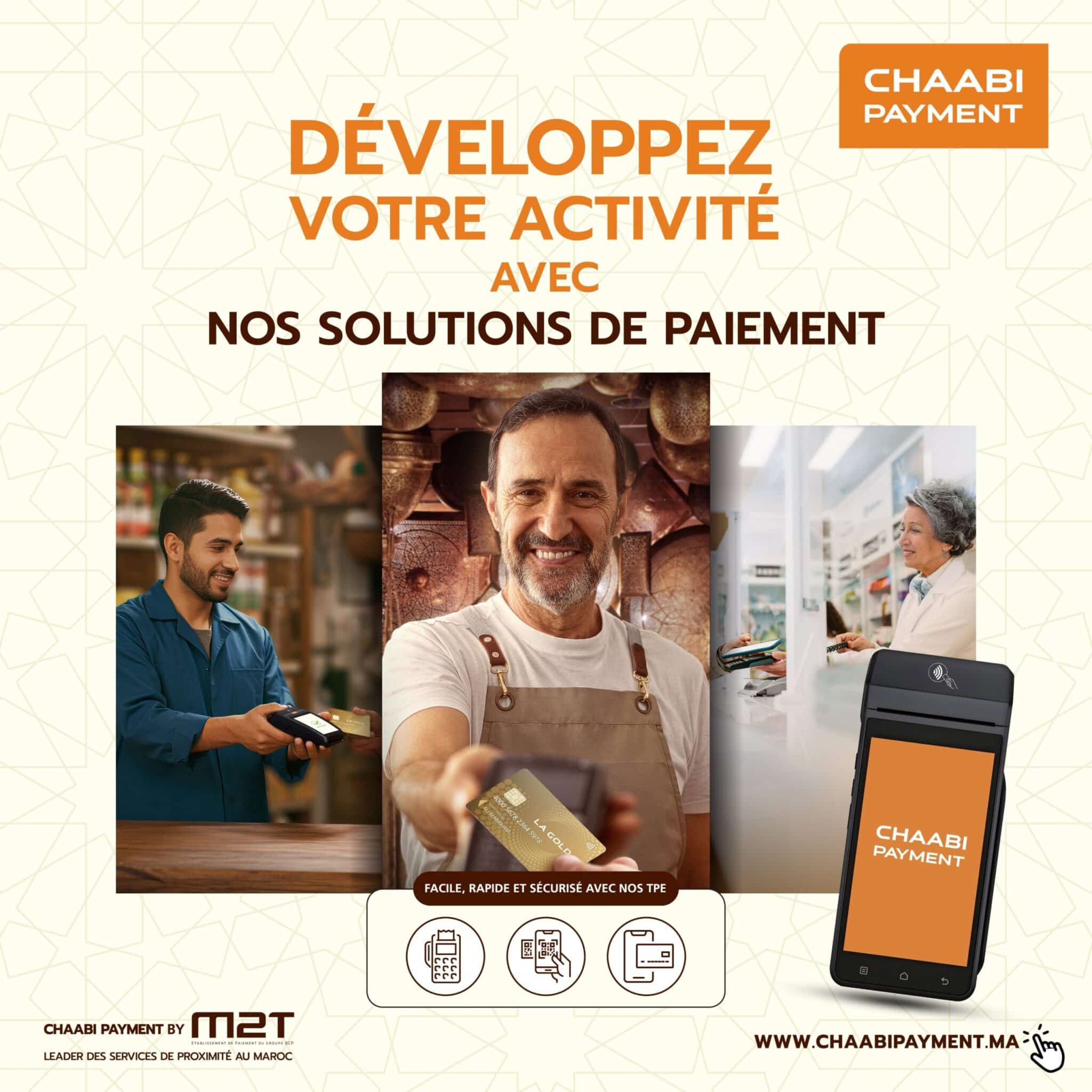 Paiement multicanal M2T lance son offre « CHAABI PAYMENT »