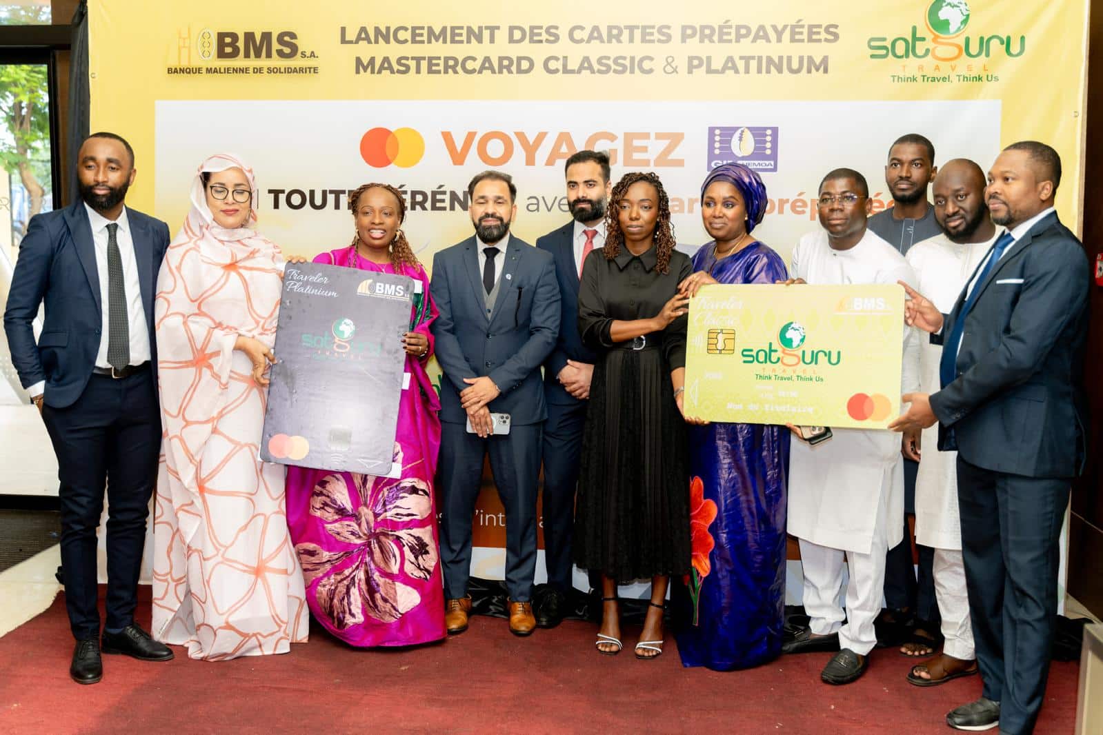 La Banque Malienne de Solidarité (BMS S.A.) et SATGURU Travel lancent des cartes prépayées BARAKA GIM-Mastercard co-brandées pour faciliter les paiements pour les voyageurs