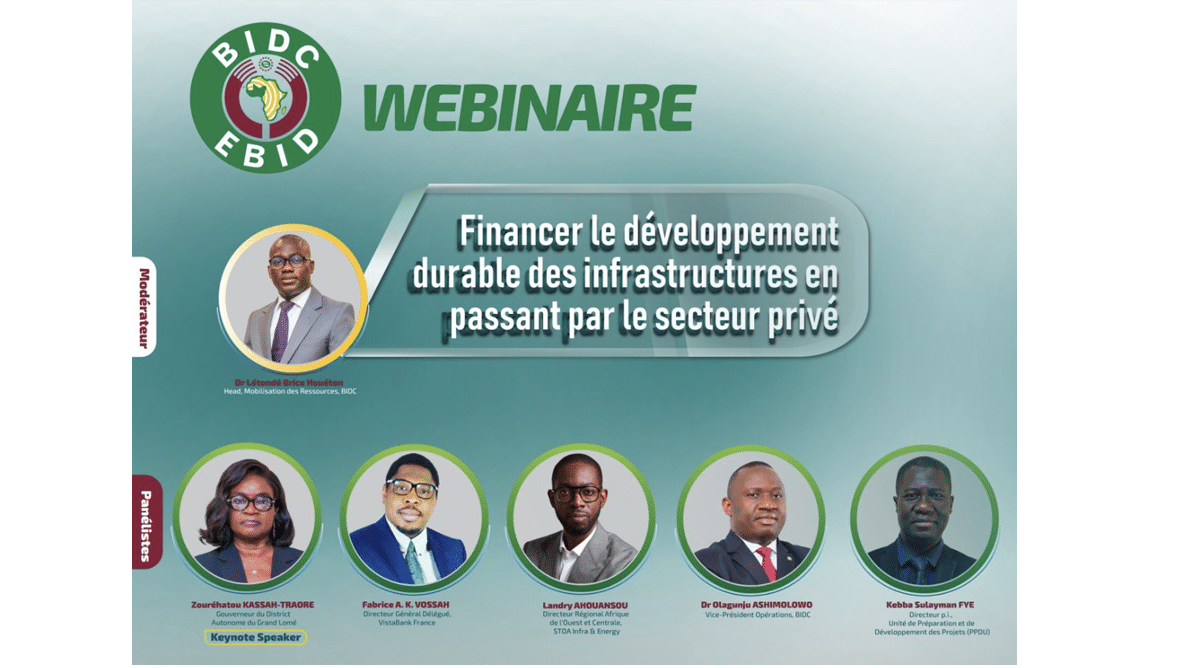 BIDC : cap sur le capital privé pour combler les 100 milliards $ de déficit d’infrastructures en Afrique de l’Ouest