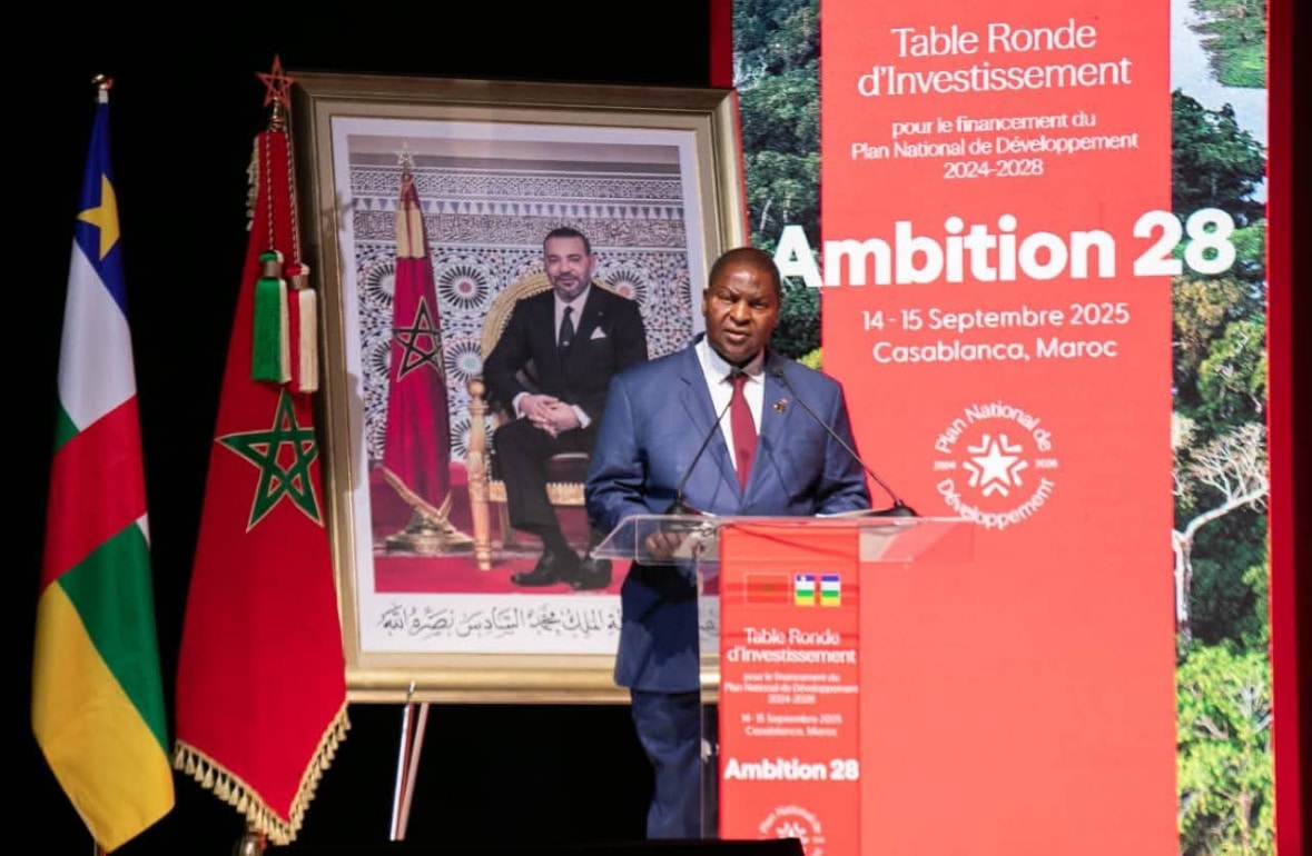 Centrafrique : Touadéra choisit la place financière de Casablanca pour organiser la table ronde d’investissement du PND 2024-2028