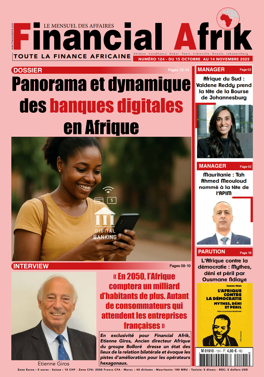 Au sommaire de Financial Afrik N°124